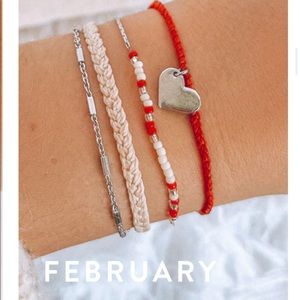 NEW Pura Vida 2/22 Bracelet Club Trio Valentine’s Day